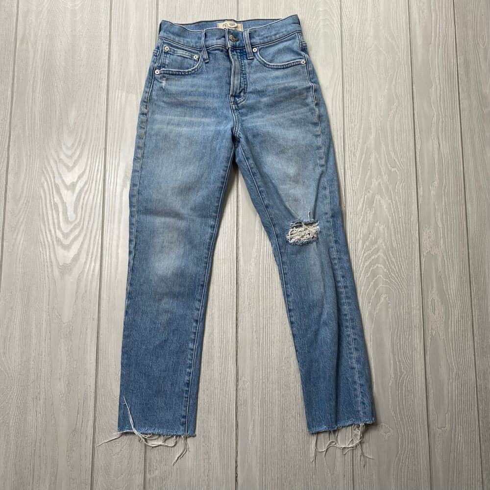Madewell The Perfect Vintage Jeans Light Wash Blue Denim 24 Petite 24P